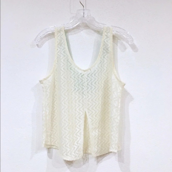 Lush Split Back Embroidered Tank Top Size Medium EUC - Picture 3 of 3